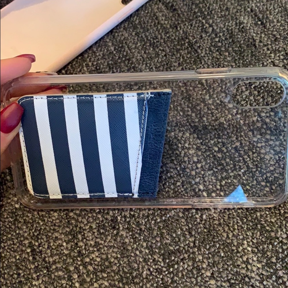 iPhone XS Max clear case with wallet